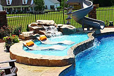 Moroccan Fiberglass Pool Tanning Ledge Moroccan Fiberglass Pool Tanning Ledge