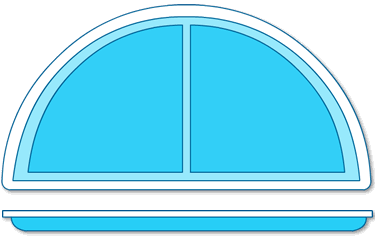 Rectangle Roman Tanning Ledge Rectangle Roman Tanning Ledge