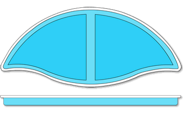 Tahiti Fiberglass Pool Tanning Ledge Tahiti Fiberglass Pool Tanning Ledge