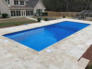 14' x 36' Beach Entry  Fiberglass Pool