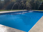 16' x 40' Beach Entry Fiberglass Pool