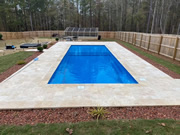 16' x 40' Beach Entry Fiberglass Pool