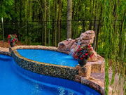 Cascade / Abacos Tanning Ledge Fiberglass Pool