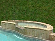 Tahiti Tanning Ledge Fiberglass Pool