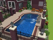 Mediterranean Fiberglass Pool