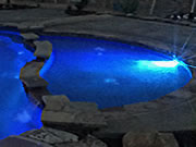 Laguna/Moroccan Tanning Ledge Fiberglass Pool