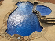 Large Freeform Tanning Ledge Fiberglass Pool